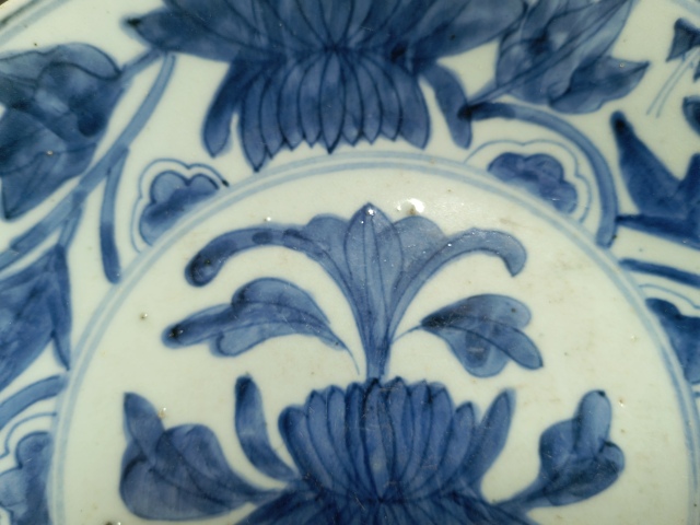 古玩陶瓷明—天啟青花花卉紋盤（已保真）拍賣，當前價格6666元