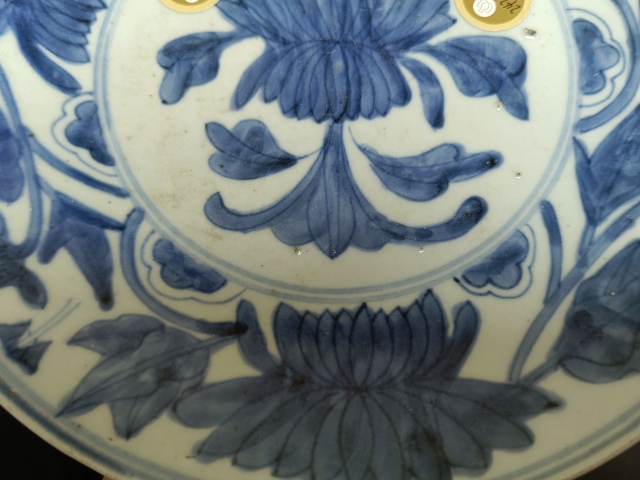 古玩陶瓷明—天啟青花花卉紋盤（已保真）拍賣，當前價格6666元
