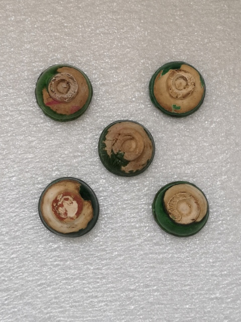 古玩陶瓷北方窯口綠釉小杯拍賣，當前價格580元