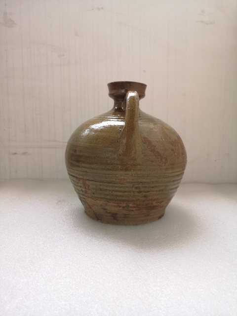古玩陶瓷福建窯口青釉花澆拍賣，當前價格680元