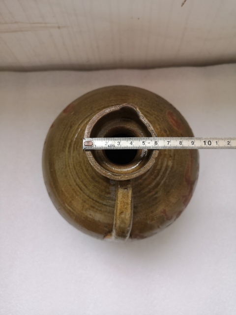 古玩陶瓷福建窯口青釉花澆拍賣，當前價格680元