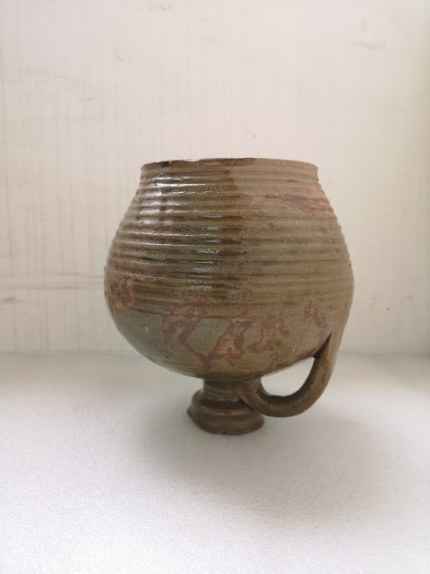 古玩陶瓷福建窯口青釉花澆拍賣，當前價格680元