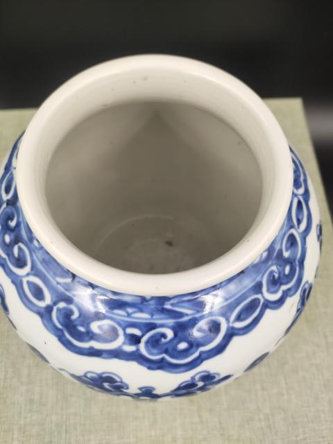 古玩陶瓷康熙花間壽太白罐拍賣，當(dāng)前價(jià)格26800元