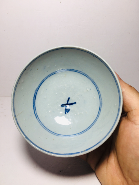 古玩陶瓷（清中早期）青花花卉紋碗拍賣，當前價格0元