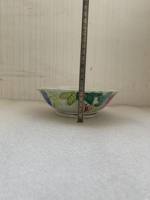 古玩陶瓷粉彩花鳥紋葵口碗拍賣，當前價格298元