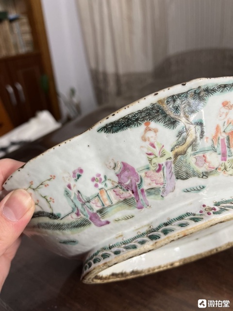 古玩陶瓷清同治粉彩十二花神圖貢碗拍賣，當前價格6900元