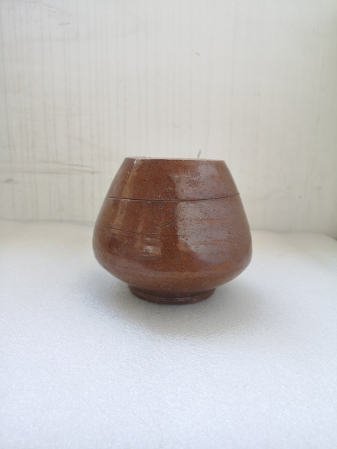 古玩陶瓷紅陶黃釉罐拍賣，當(dāng)前價(jià)格680元