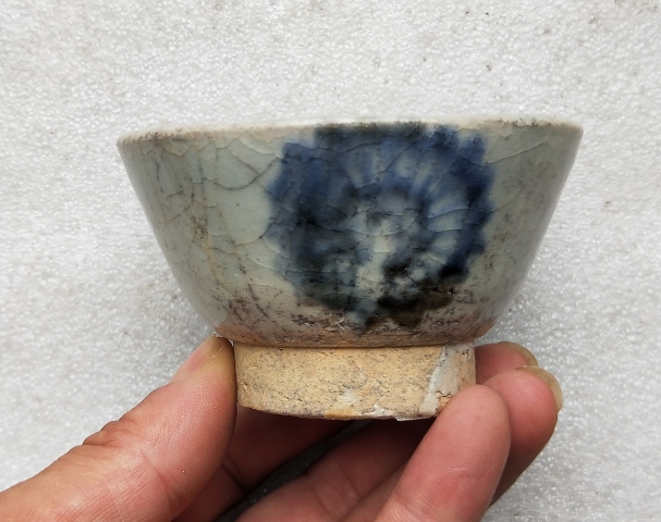 古玩陶瓷青花杯拍賣,當前價格188元