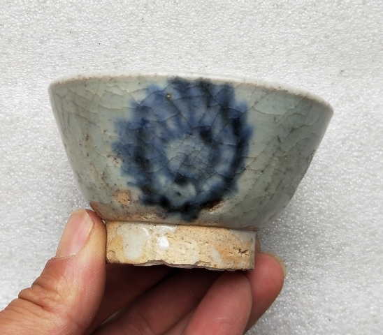 古玩陶瓷青花杯拍賣,當前價格188元
