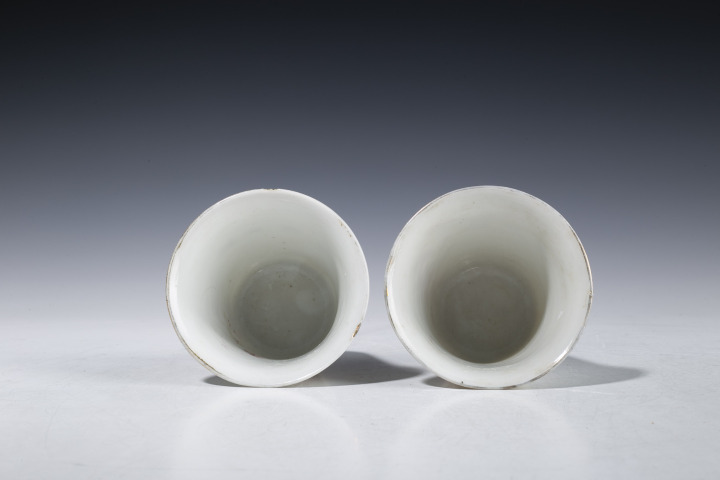 古玩陶瓷江西瓷業(yè)公司·胭脂紅彩鈴鐺杯一對(duì)（優(yōu)品）拍賣，當(dāng)前價(jià)格12000元