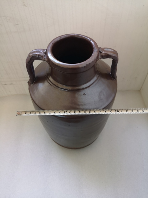 古玩陶瓷磁州窯紫金釉雙系罐拍賣，當前價格680元