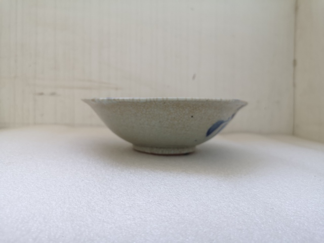 古玩陶瓷磁州窯哥釉青花花卉紋碗拍賣,當前價格398元