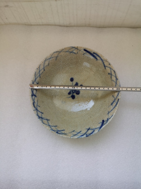 古玩陶瓷磁州窯哥釉青花花卉紋碗拍賣,當前價格398元