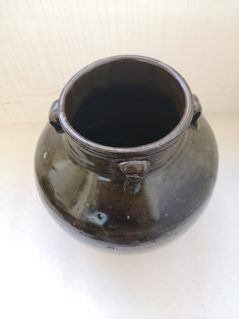 古玩陶瓷磁州窯茶葉末釉四系罐拍賣，當前價格998元