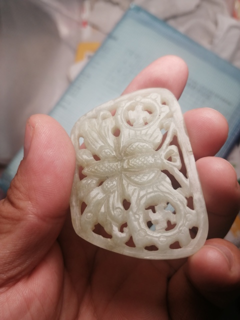 古玩玉器清蝴蝶佩拍賣，當前價格3888元