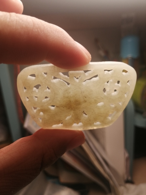 古玩玉器清蝴蝶佩拍賣，當前價格3888元