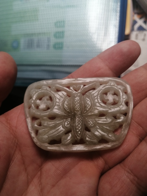 古玩玉器清蝴蝶佩拍賣，當前價格3888元