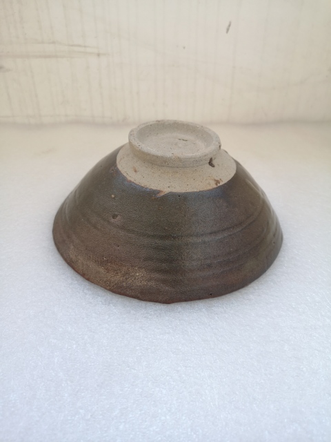 古玩陶瓷磁州窯茶葉末釉斗笠碗拍賣，當前價格580元