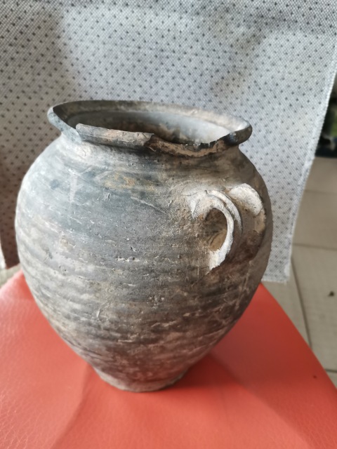 古玩陶瓷明代 雙系陶罐拍賣,當前價格255元
