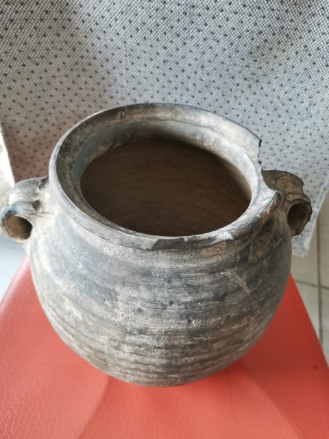古玩陶瓷明代 雙系陶罐拍賣,當前價格255元