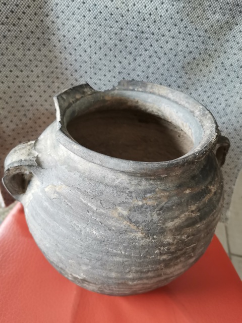 古玩陶瓷明代 雙系陶罐拍賣,當前價格255元