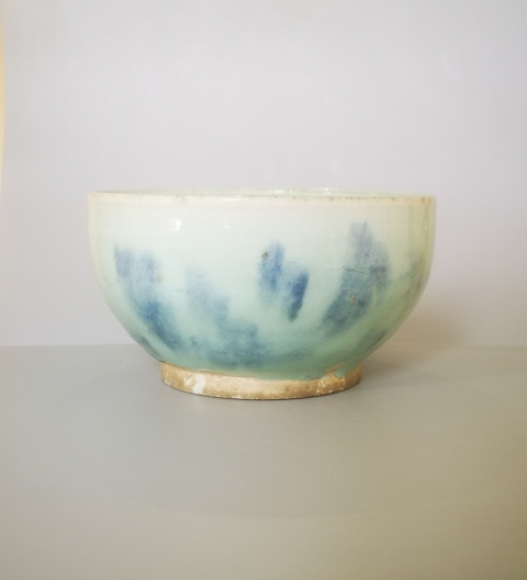 古玩陶瓷明代.青花花卉紋碾缽拍賣，當(dāng)前價(jià)格3500元