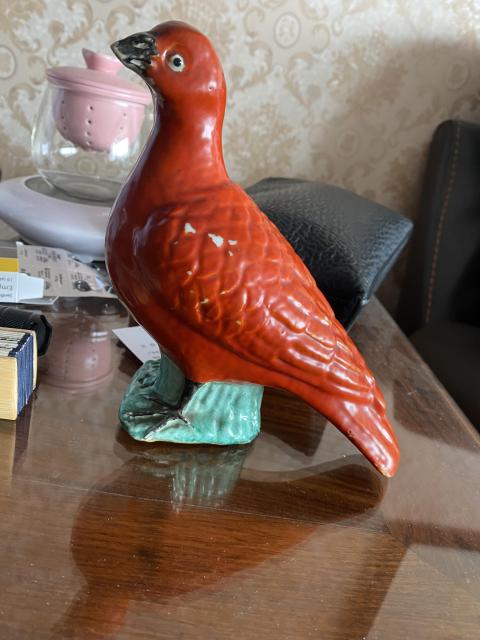 古玩陶瓷晚清瓷塑鴿子拍賣，當前價格3650元