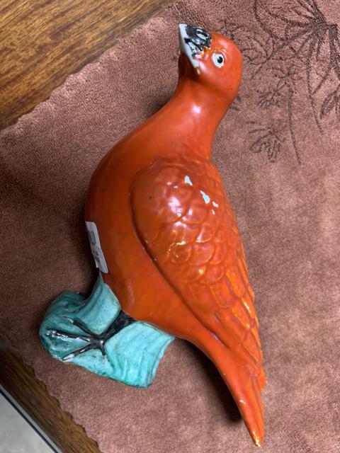 古玩陶瓷晚清瓷塑鴿子拍賣，當前價格3650元