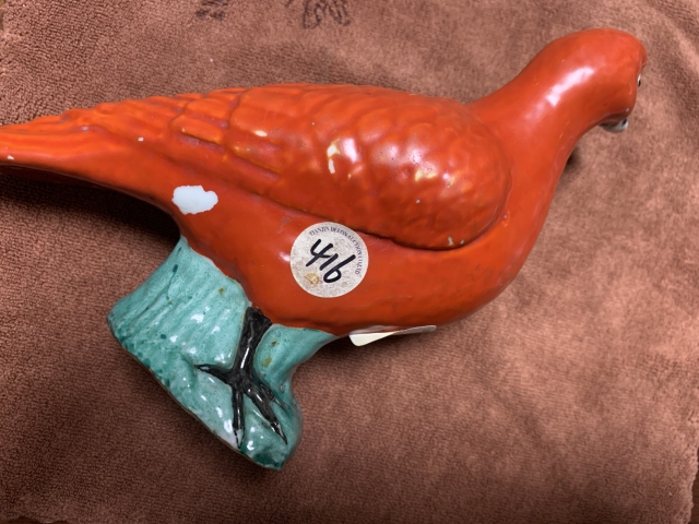 古玩陶瓷晚清瓷塑鴿子拍賣，當前價格3650元