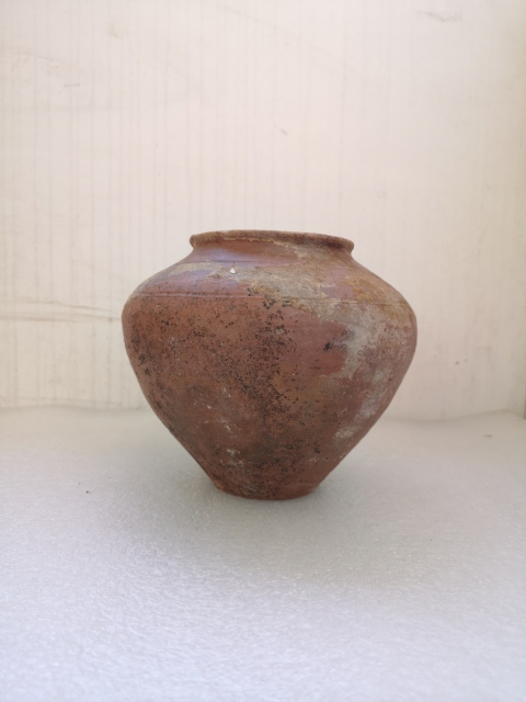 古玩陶瓷紅陶大罐拍賣,當前價格850元