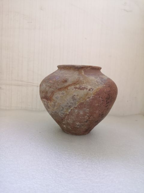 古玩陶瓷紅陶大罐拍賣,當前價格850元