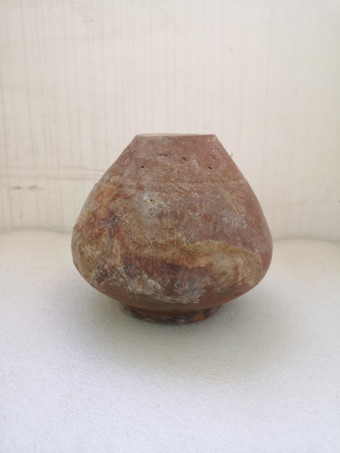 古玩陶瓷紅陶大罐拍賣,當前價格850元
