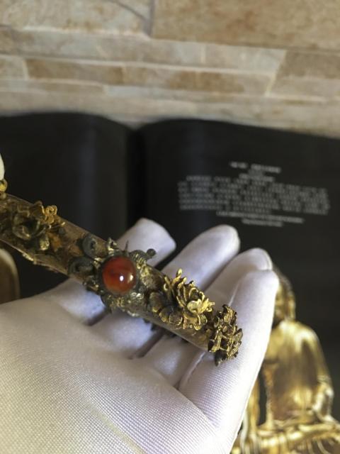 古玩雜項(xiàng)銀鎏金手鐲拍賣(mài)，當(dāng)前價(jià)格25000元