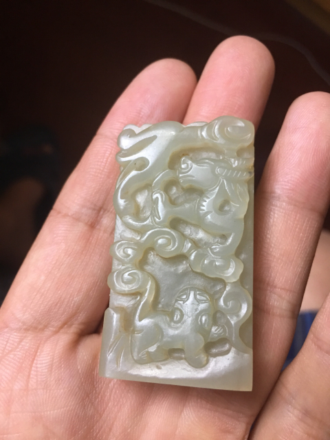 古玩玉器和田玉受天百祿牌拍賣，當(dāng)前價格9800元