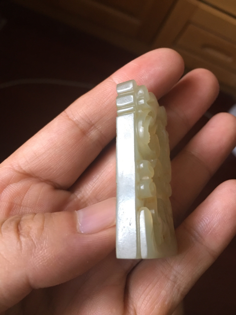 古玩玉器和田玉受天百祿牌拍賣，當(dāng)前價格9800元