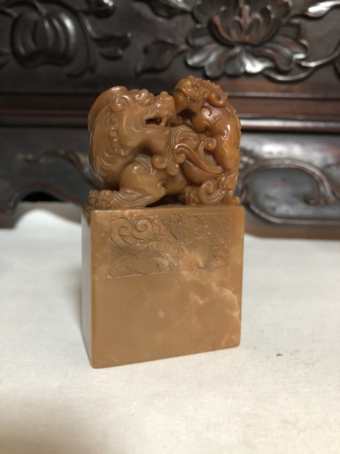 古玩玉器壽山石老印章拍賣,當前價格3999元