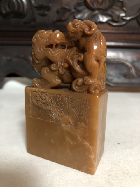 古玩玉器壽山石老印章拍賣,當前價格3999元