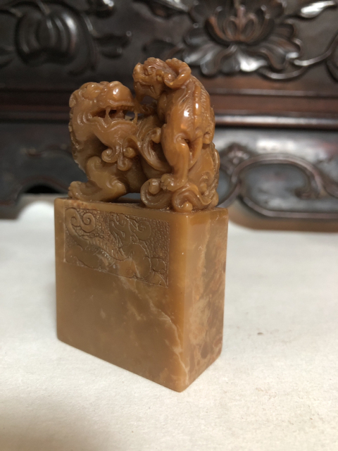 古玩玉器壽山石老印章拍賣,當前價格3999元
