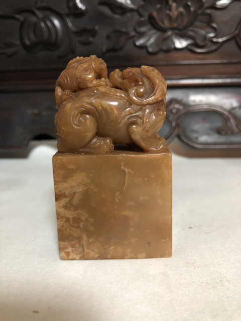 古玩玉器壽山石老印章拍賣,當前價格3999元