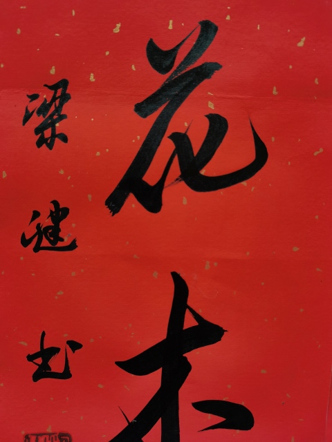 古玩字畫何家英入室弟子中美協(xié)會(huì)員梁健書法楹聯(lián)拍賣,當(dāng)前價(jià)格899元