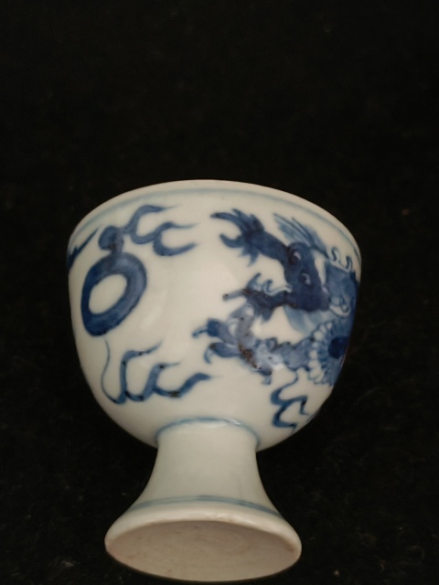 古玩陶瓷清.青花龍紋杯拍賣，當(dāng)前價格2888元