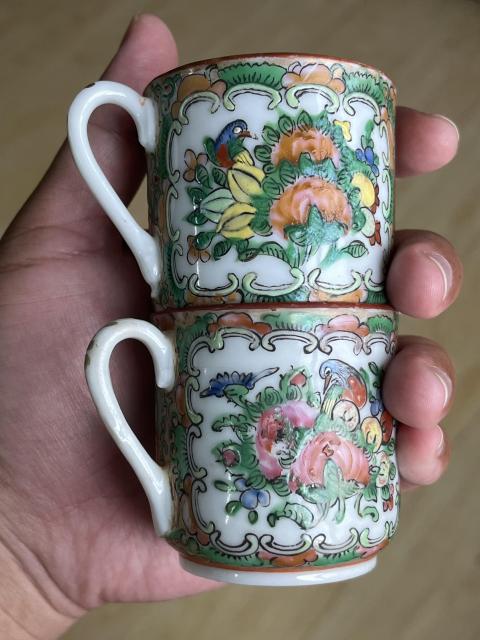 古玩陶瓷廣彩人物花鳥蝶紋執(zhí)杯3只拍賣,當(dāng)前價(jià)格1200元