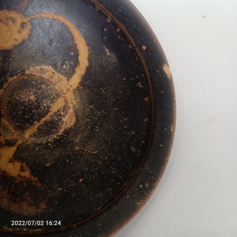 古玩陶瓷宋代吉州窯系褐釉盞拍賣,當前價格388元