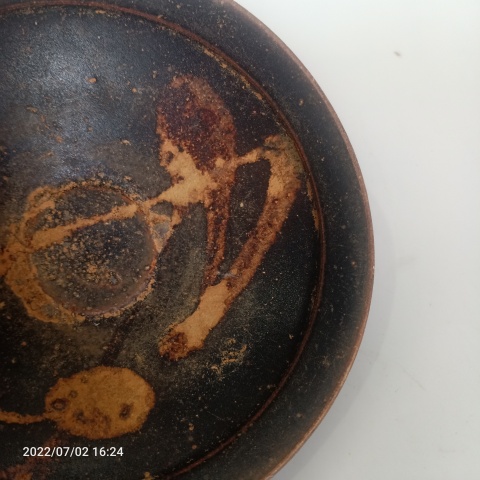 古玩陶瓷宋代吉州窯系褐釉盞拍賣,當前價格388元