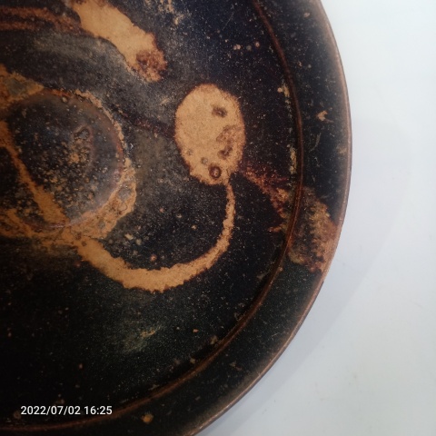 古玩陶瓷宋代吉州窯系褐釉盞拍賣,當前價格388元