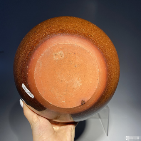 古玩陶瓷晚清民國?黃釉缽式香爐拍賣，當(dāng)前價(jià)格1900元