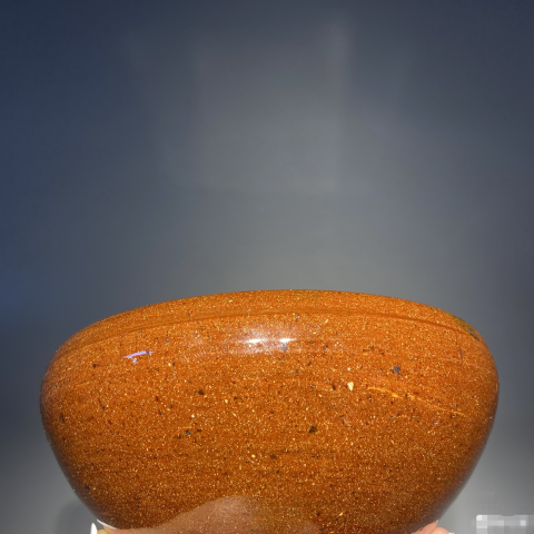 古玩陶瓷晚清民國?黃釉缽式香爐拍賣，當(dāng)前價(jià)格1900元