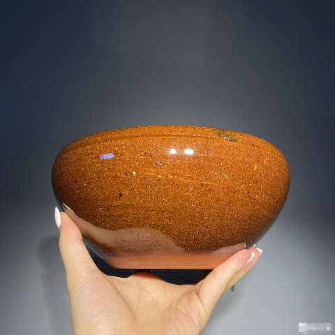 古玩陶瓷晚清民國?黃釉缽式香爐拍賣，當(dāng)前價(jià)格1900元