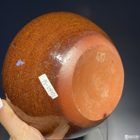 古玩陶瓷晚清民國?黃釉缽式香爐拍賣，當(dāng)前價(jià)格1900元