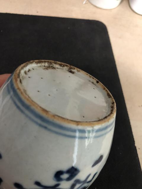 古玩陶瓷清代道光至咸豐博古圖青花蓋罐拍賣，當前價格588元